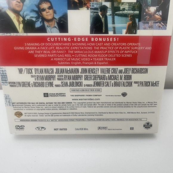 Nip / Tuck The Complete First Season 1 DVD 5 Disc Box Set NEW Sealed - Picture 6 of 9